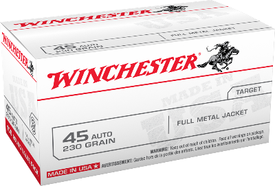 Winchester 45 ACP 230gr FMJ (100ct)