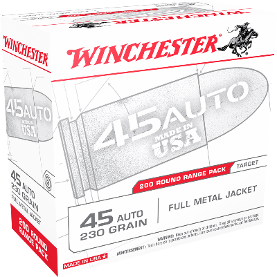 Winchester 45 ACP 230gr FMJ (200ct)