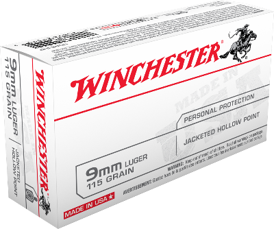 Winchester 9mm 115gr JHP (50ct)