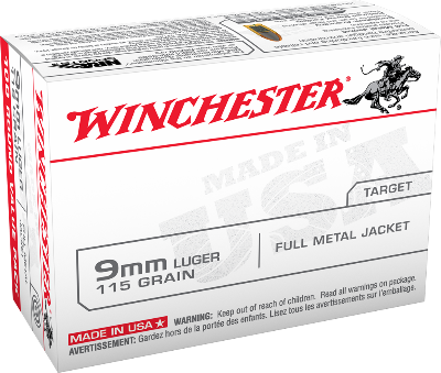 Winchester 9mm 115gr FMJ *Value Pack* - BLUE COLLAR RELOADING