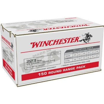 Winchester 223 Rem 55gr FMJ (150ct)