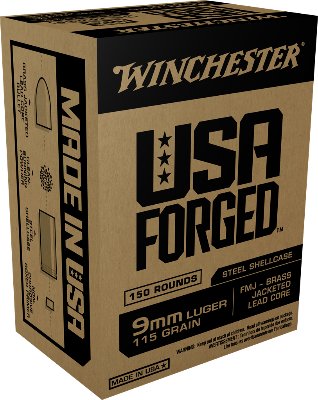 Winchester USA Forged 9mm 115gr FMJ