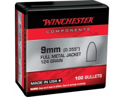 Winchester 9mm 124gr FMJ #WB9MC124X