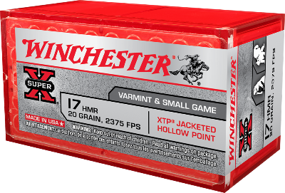 Winchester 17 HMR 20gr JHP