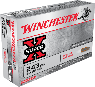 Winchester 243 Win 80gr Jacketed Soft Point